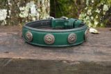 Notre collier chien en cuir - PETITE FLEUR