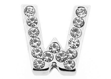Lettre strass - W - (10/12mm )