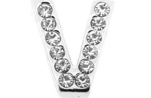 Lettre strass - V - (10/12mm )