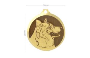 Médaille à graver Malamute